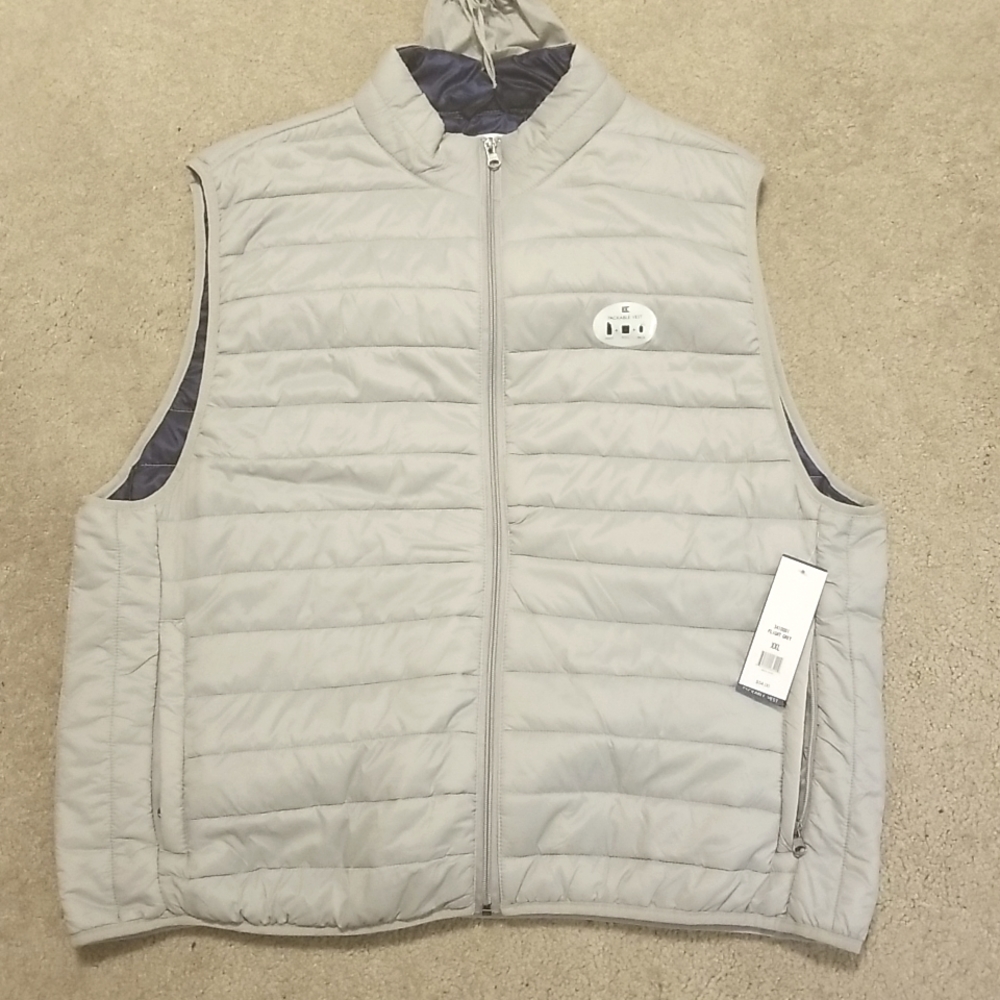 NWT Saddlebred Packable Vest Flight Grey